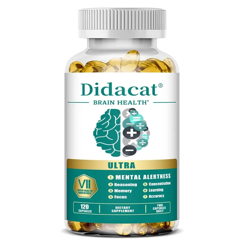 Fosfatidylserinkapslar - med vitamin B6 och B12 Förbättrar minne och koncentration Fräscha upp sinnet Stöd energi