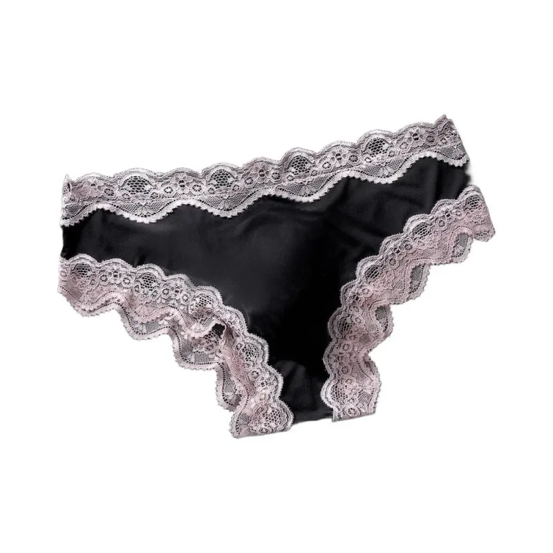 Men Panties For Men Lace Trim Briefs Breathable High Elastic 3D Convex Pouch Underpant Sexy Thin See Through Underwear