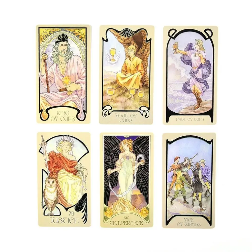 Επιτραπέζια παιχνίδια Ethereal Visions Tarot Cards A 80 Deck μυστηριώδη μαντική τράπουλα ταρώ για γυναίκες κορίτσια
