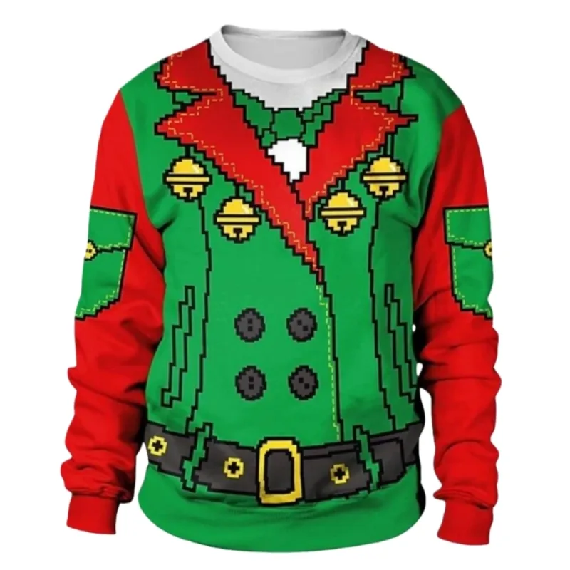 Ngộ nghĩnh Giáng Sinh Áo Len Nam Nữ Chui Đầu Xmas Áo Xấu Xí Đồ Họa Y2k Quần Tây cho Ngày Lễ Đảng Rời Quần Áo Nam