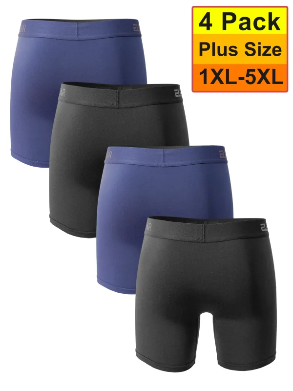 4 Pack Men Underwear With Opening Breathable Mens Boxershorts Men's Panties Underpants Plus Size 1XL-5XL Fashion Boxers Brief