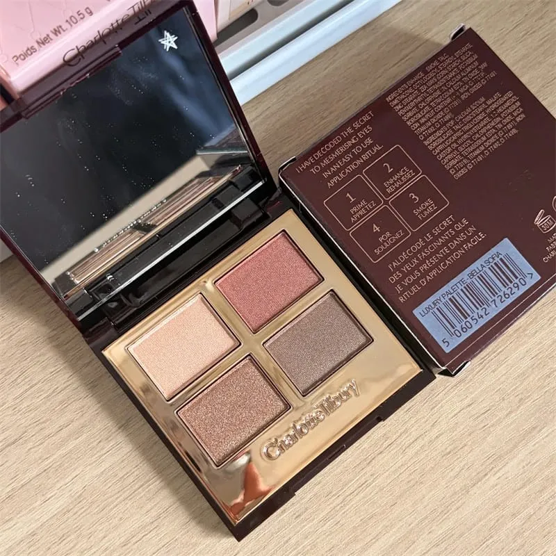 Set Rias CT Terlaris Palet Eyeshadow Empat Warna Bedak Pengaturan Matte Kosmetik Lipstik Kelas Atas Efek Concealer Wajah