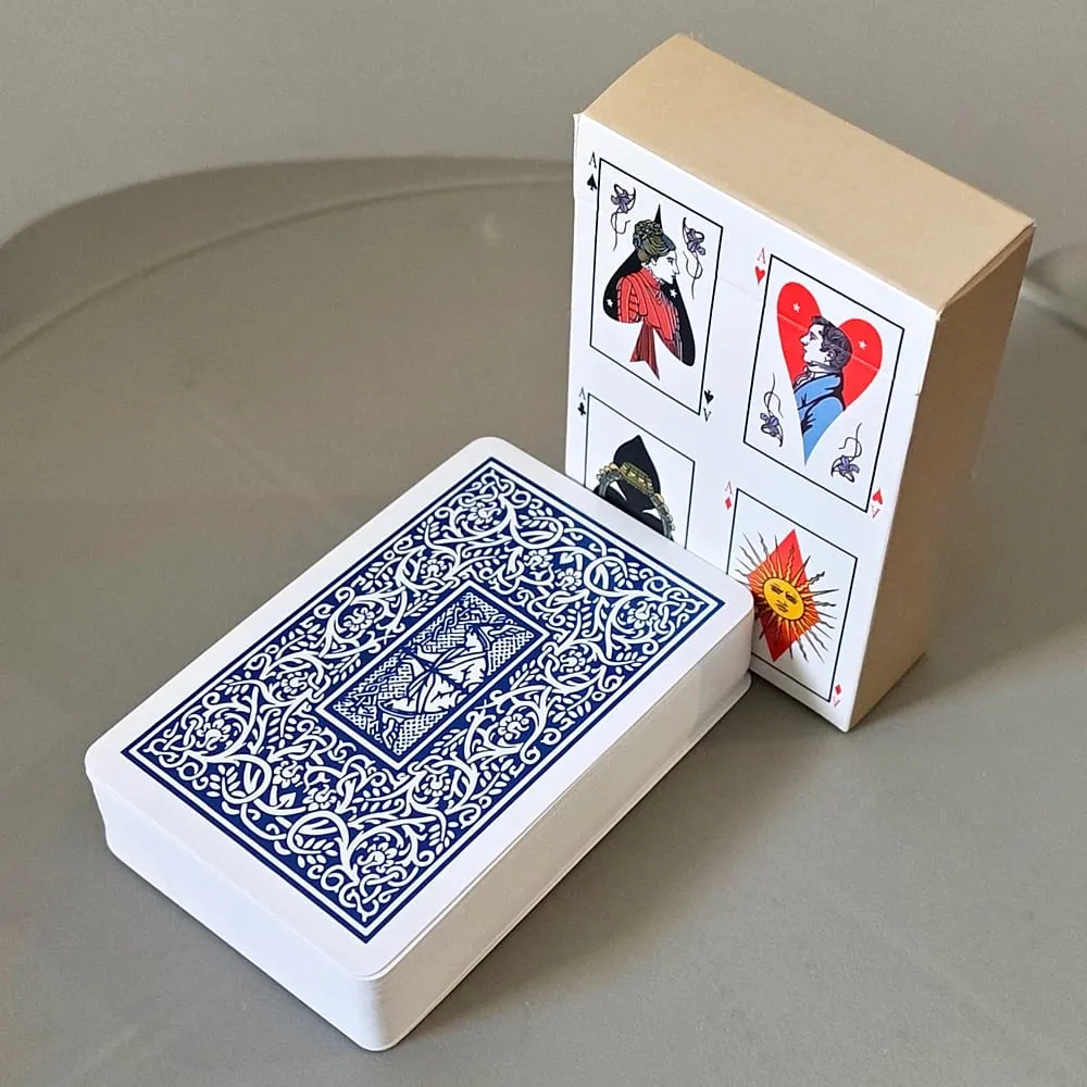 9*6cm The Playing Card Deck Vintage Art Fortune Telling & Divination Cards 54 Pcs Full Set Poker Deck Double-embossed