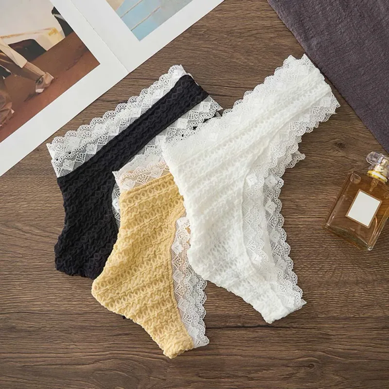 Men's Sexy Lace Briefs Underwear Bulge Pouch Very Hot Lingerie Low Waist Bikini Sexy Accessories Hot Underpant Unisex Panties
