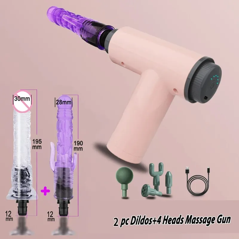 Handheld Massage Gun Dildo Vibrator Sex toys for Women Automatic Sex Machine With Clitoral stimulation Sexy toys for Couples 18