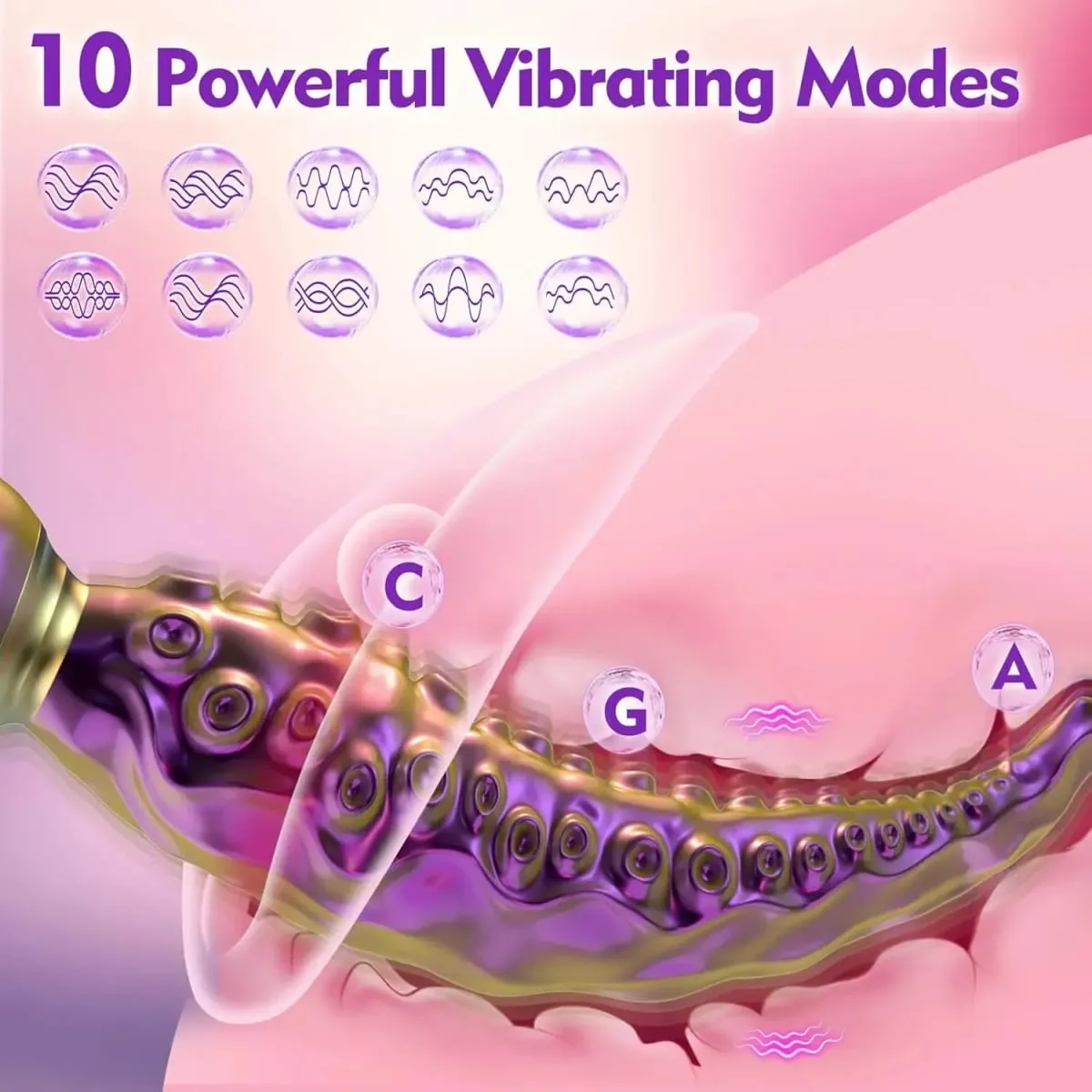 360° Rotation Vibrating Monster Dildo Octopus Tentacle G-Spot Clitoris Vibrators Nipple Stimulation Adult Sex Toys Women