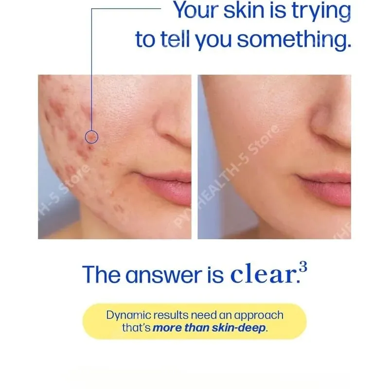 Συμπλήρωμα Clear³ Skin Support with DIM Probiotics & Zinc – Healthy Skin & Gut Nutritional Support 60 Κάψουλες