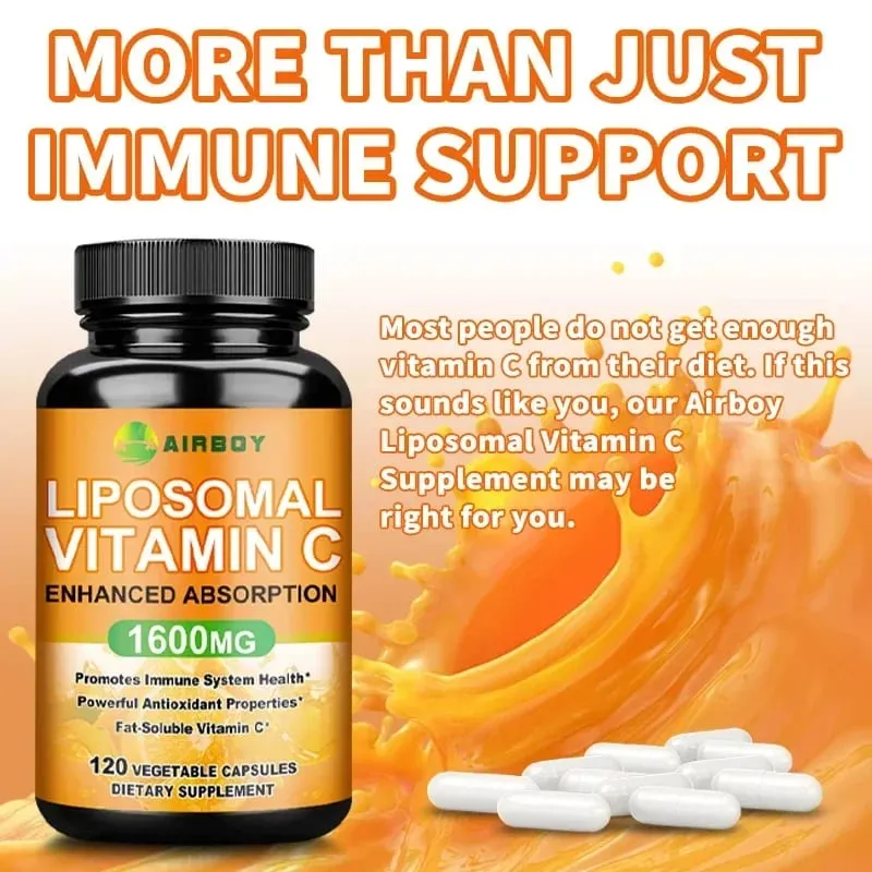 Liposomal Vitamin C - Immune Support Nagpo-promote ng Collagen Production Nagsusulong ng Fat dissolving Antioxidant