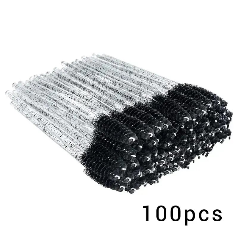100/300 יחידות מברשות מסקרה לריסים להארכת ריסים גבות ואיפור שרביטים לריסים