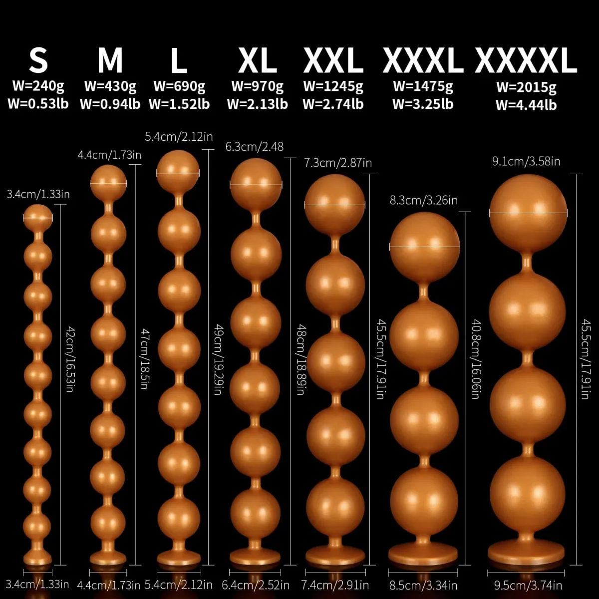 Cuentas anales súper largas, tapón Anal, masaje de próstata, tapón Anal grande, bolas vaginales, estimulación Anal, consolador con cuentas, Juguetes sexuales anales profundos