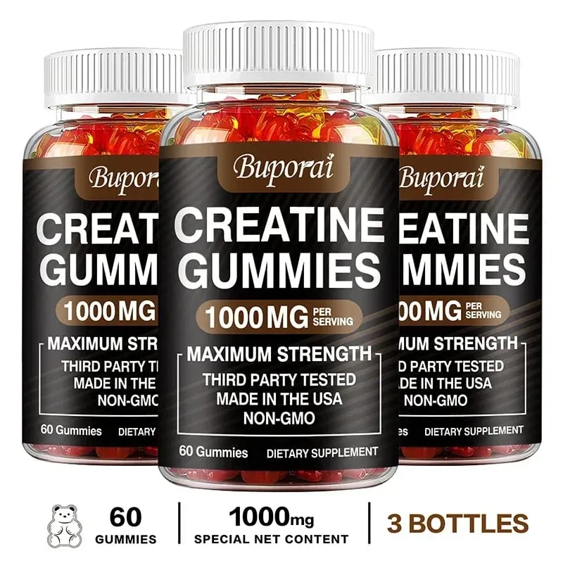 Creatine Monohydrate Gummies - Boost Energy Build Muscle Mass and Improve Athletic Performance