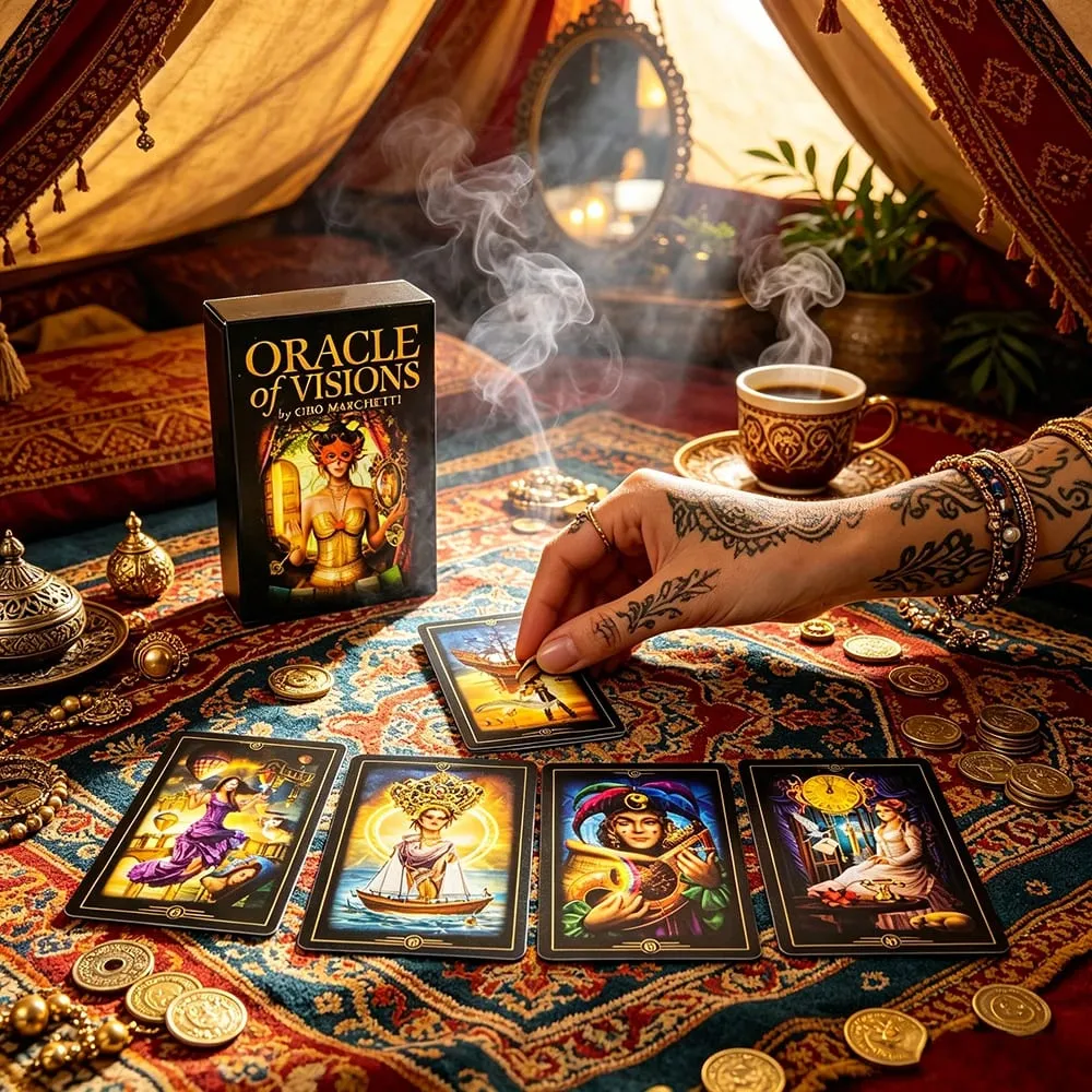New Oracle Of Visions Cards 52 Deck Divination Metaphysics Oracle Cards Ιδανικές για ταξιδιωτικό διαλογισμό και πνευματικές πρακτικές