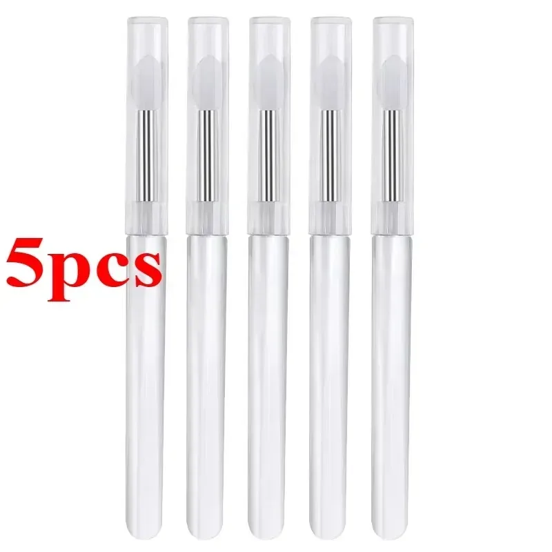3/5/10PCS Reusable Lip Brush Silicone Lip Mask Applicator Transparent Lipstick Tool For Lip Gloss Eyeshadow Brushes Makeup Tools