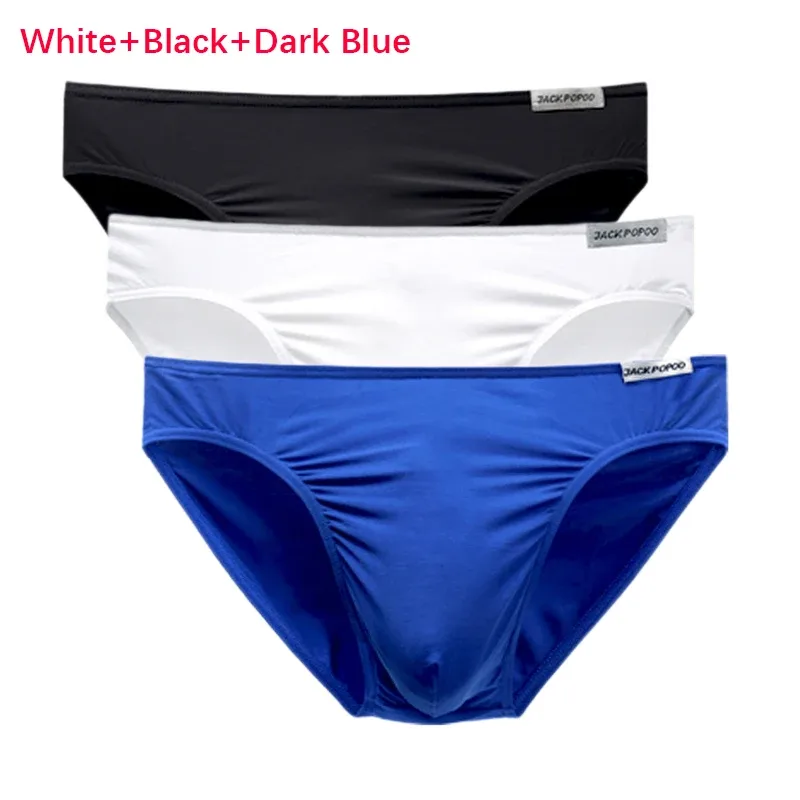 3PCS/Lot Men's Underwear Modal High Quality Soft Briefs Breathable Comfortable Youth Underpants Male Sexy U Bulge Pouch Panties