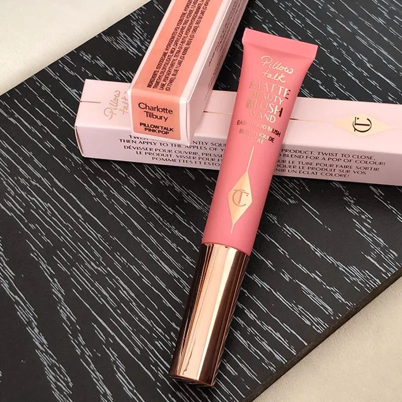 Νέο Charlotte Tilbury Two Color σε σχήμα καρδιάς Powder Blusher Setting Spray Oil Control Powder Blusher Air Cushion Pen Cosmetic