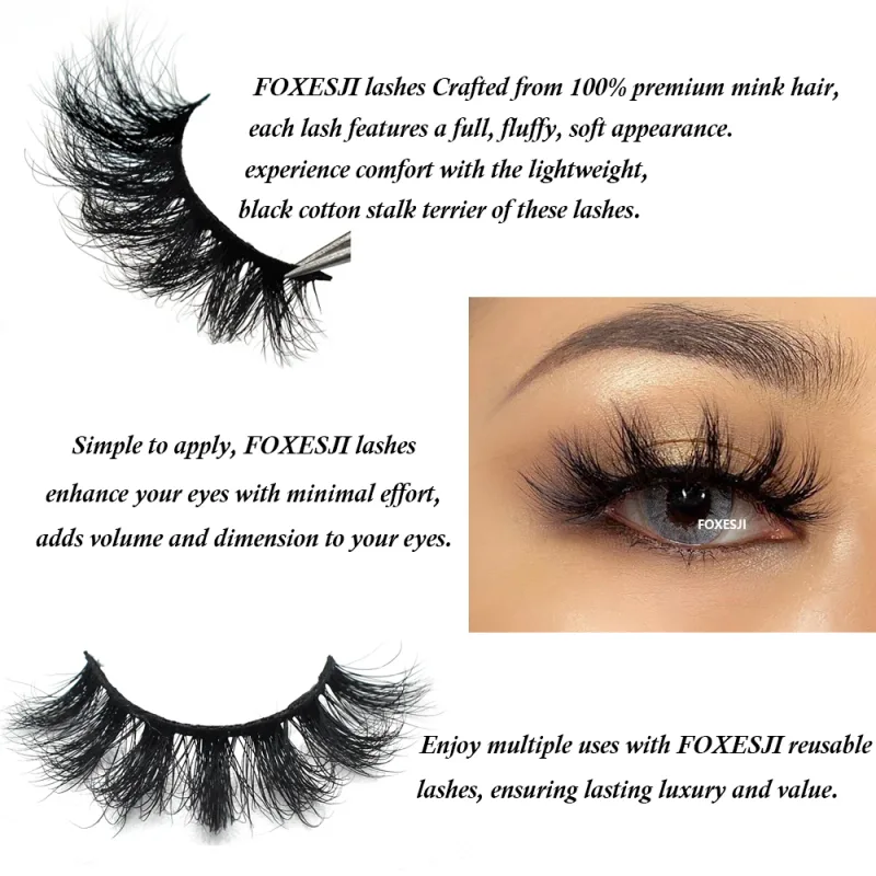 Makeup Eyelashes 3D Mink Eye Lashes Fluffy Soft Wispy Natural Lashes Extension Reusable Strip Fake Lashes Mink Eyelashes