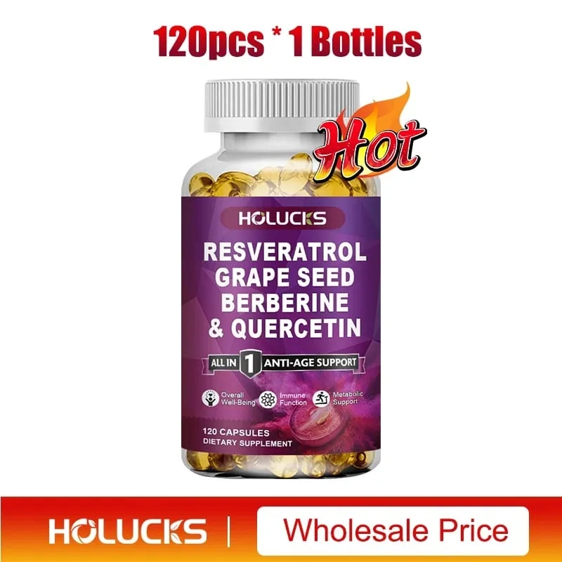 Resveratrol Supplement Boost NAD+ level Anti-Aging Immune Support Improve Metabolic Promote Overall Wellness
