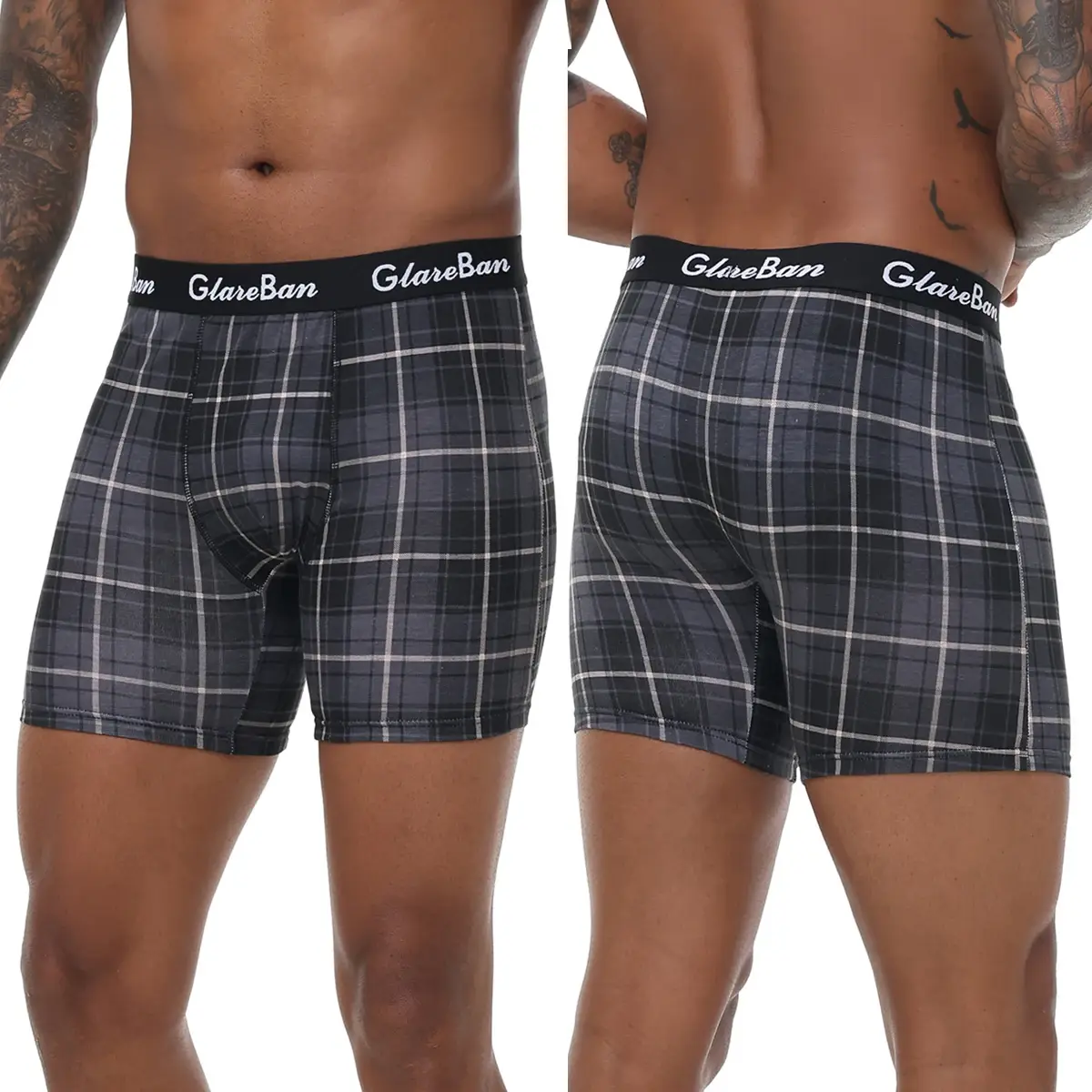 5 pz Set Mid-Lungo Casuale Boxer di Cotone Shorts Intimo Uomo Mutande Maschili per Gli Uomini Boxer Scivola Mutandine Morbide Slip di marca