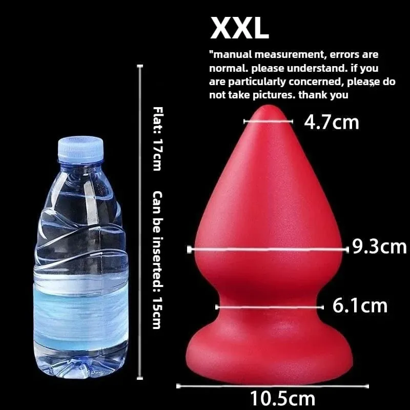 Huge Anal Plug Liquid Silicone Soft Conical Butt Plug Big Anal Dildos for Women Men G-spot /prostate Massage 18+ Sex Toys