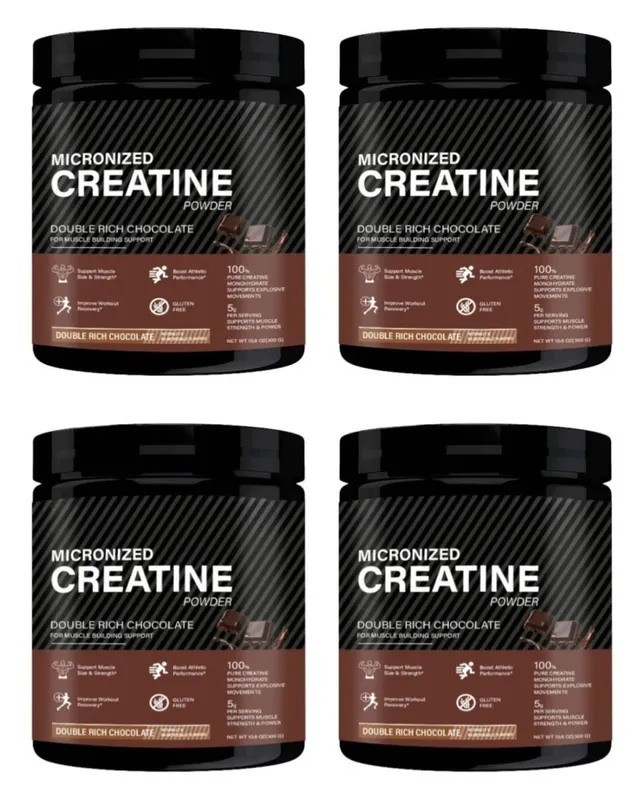 Micronized Creatine Monohydrate Powder 5g Supports Muscle Strength Workout Recovery & Training Performance Flavor Chocolate 300g