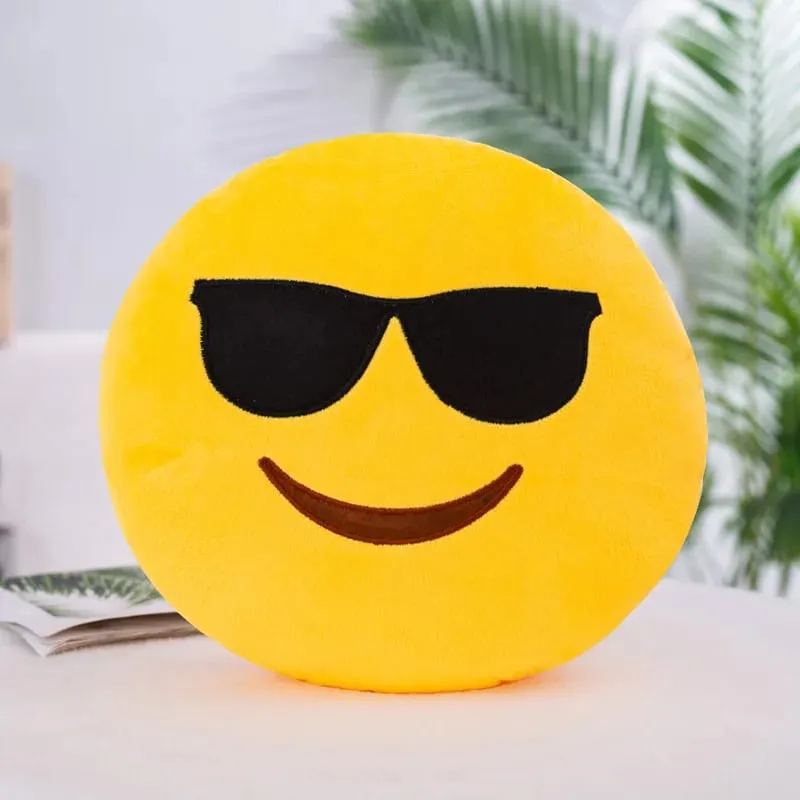 32 ס"מ Meme Emoji סמיילי פנים כרית קטיפה סופר חמודה כרית חיבוק רכה לשינה מנוחה וכרית - מתנת צעצוע
