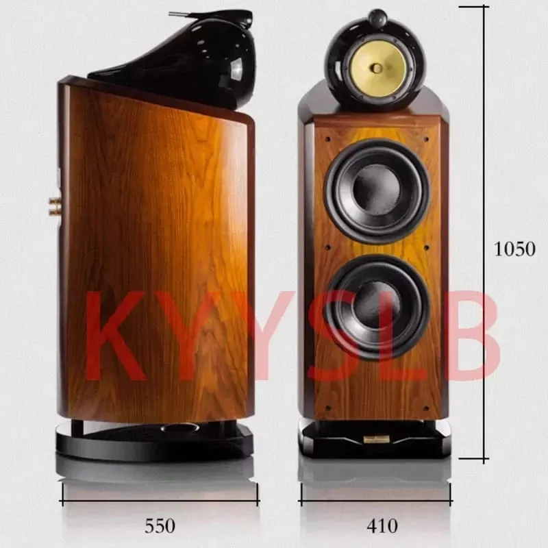 300W 10-inch High Power Three-way 4-unit High-end Passive Speaker Home Theater Floor Speaker Large Bass Speaker High Fidelity