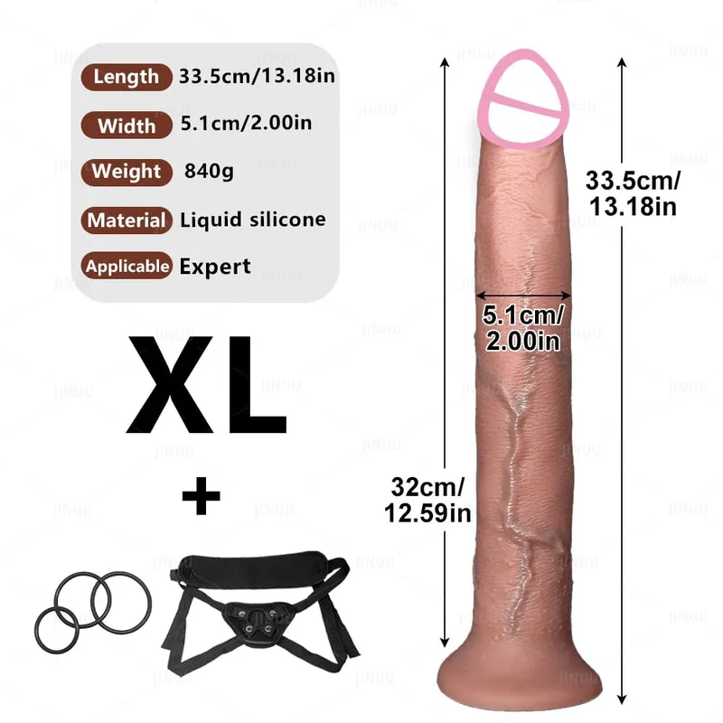 Realistic Long Dildo Anal Plug with Suction Cup Strap-on Penis Butt Plug Long Dick Sex Toys for Women men Phallus Anal Dilator