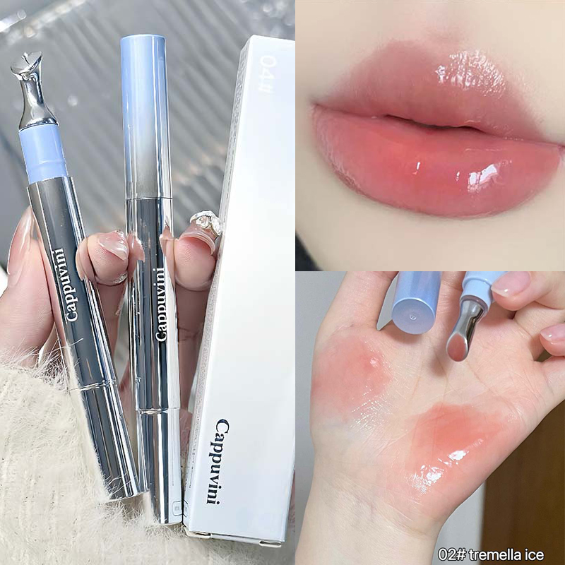 Mirror Watery Essence Lip Gloss עמיד לאורך זמן לא דביק שפתון נוזלי שופע ג'לי Lip Glaze איפור גוון לחות לשפתיים