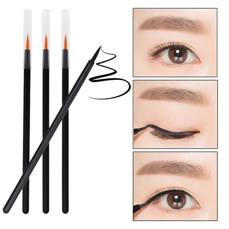 50 τμχ Πινέλο Nail Art μιας χρήσης Eyeliner Eyeline Εργαλεία Μακιγιάζ Μανικιούρ Ζωγραφική Στυλό Beauty Tool Βούρτσες με τζελ νυχιών