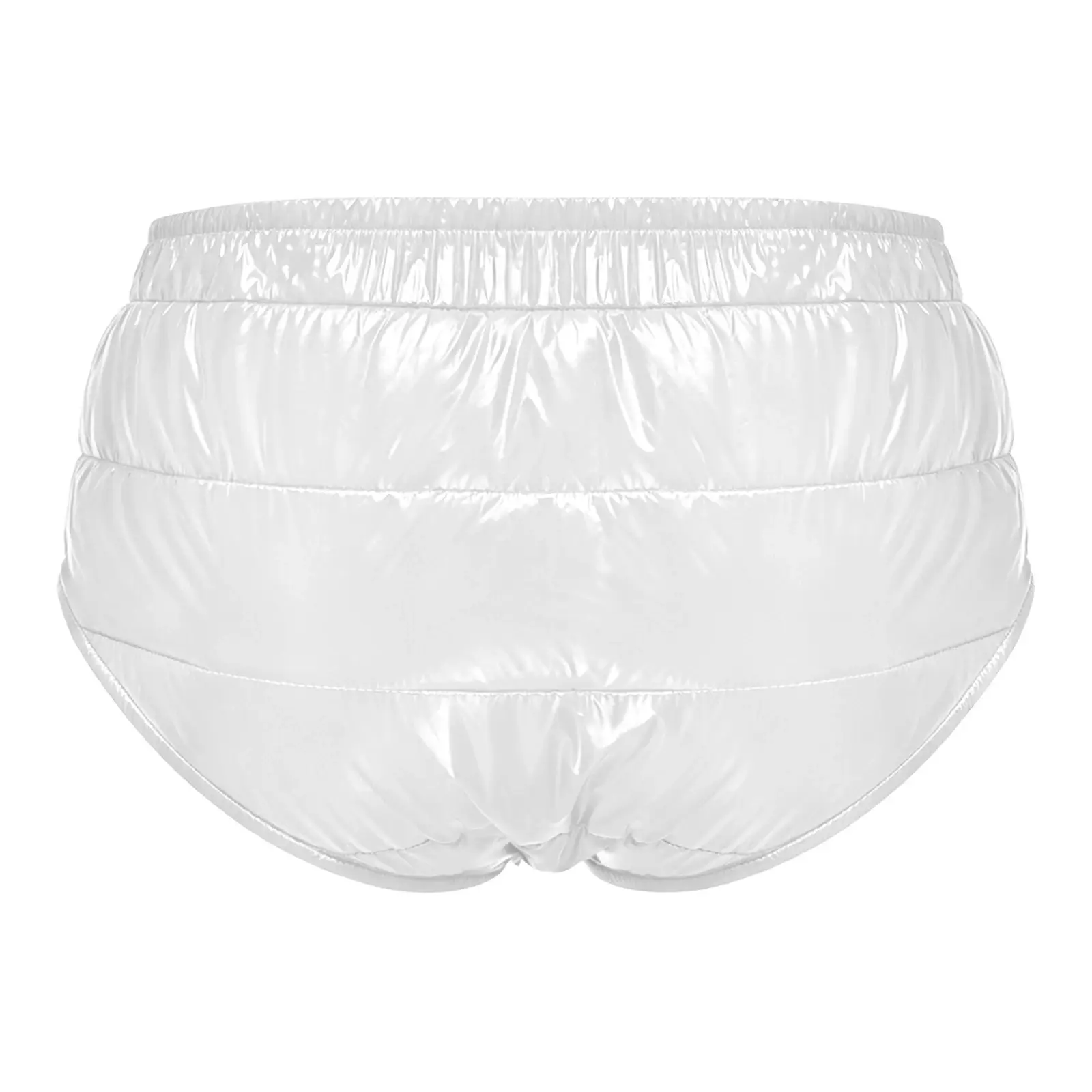 Mens Diaper Cover Adaptive Underwear Elastic Waistband Water Resistant Padded Briefs Reusable Leakproof Panties Special Wear