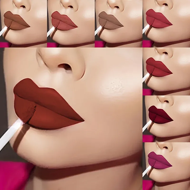 High Pigmented Matte Lip Glaze - Long-lasting Smudge Proof Liquid Lipstick Makeup Δώρα για την Ημέρα του Αγίου Βαλεντίνου Δώρο για την Ημέρα της Γυναίκας