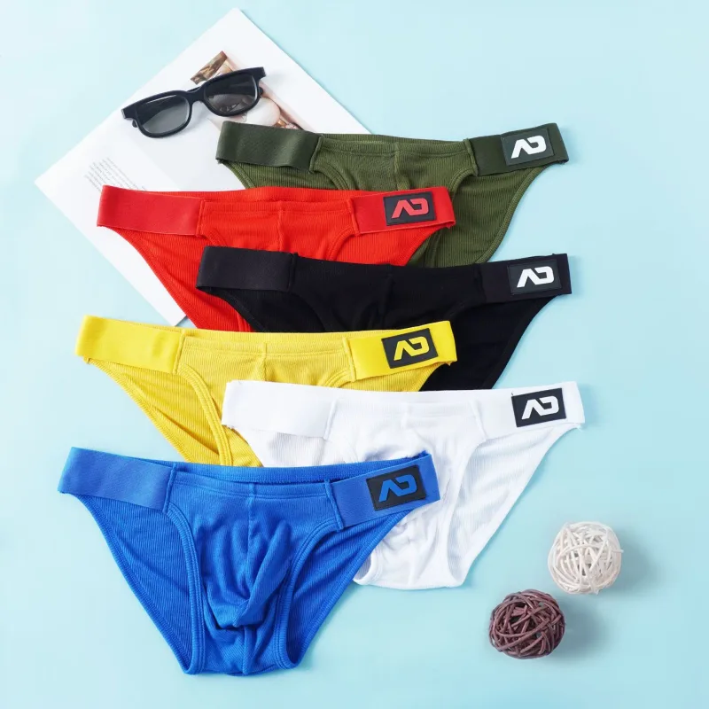 Men's briefs nylon milk silk comfortable fashion trendy brand boys' underwear AD3-M398