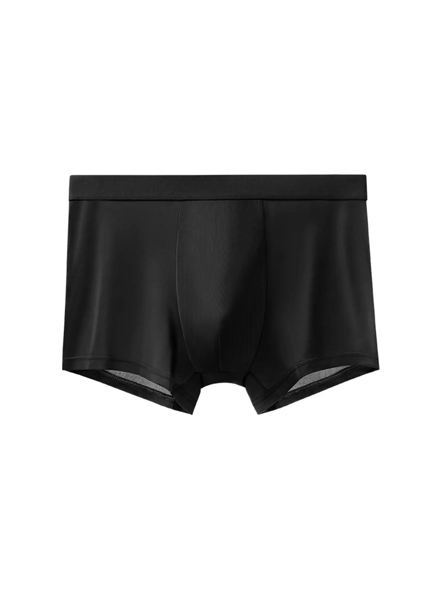 4pcs Luxury Summer Smooth Cool Satin-like Men's Boxer Shorts Underpants Breathable Crotch Male Underwear Panties Boxer Brifes