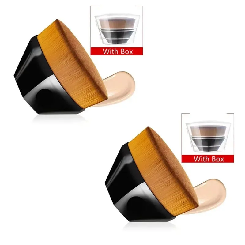 1/2 Buah Kuas Rias Ajaib Baru Kuas Perona Wajah Bedak Kecantikan Kuas Foundation Profesional Portabel Alas Lembut Kosmetik Besar