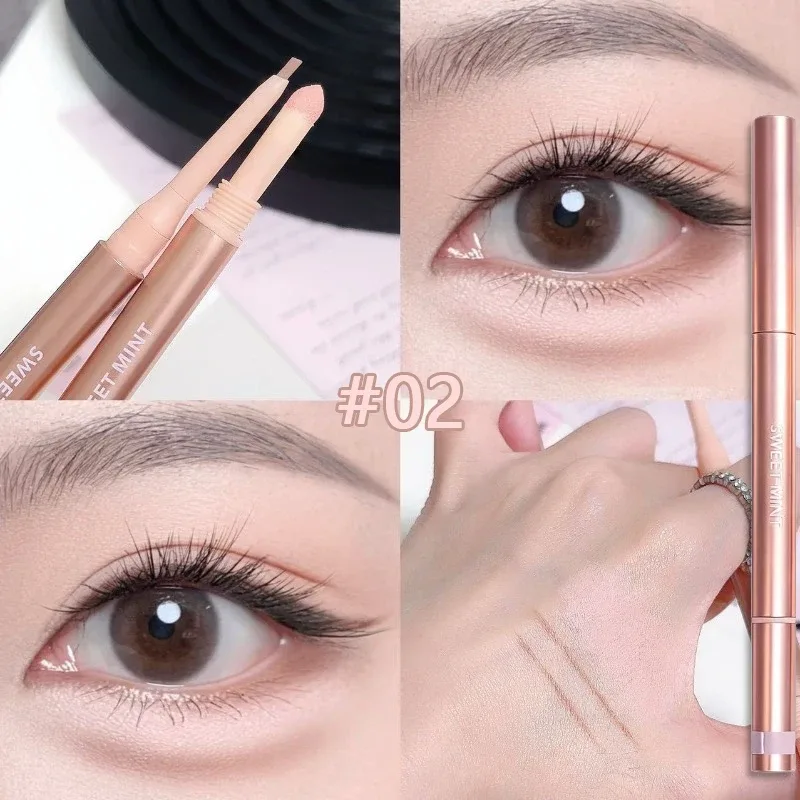 Double-ended Lying Silkworm Eyeliner Pencil Waterproof Natural 3D Under-Eye Brightener Shadow Pen Aegyosal Contour Eye Makeup