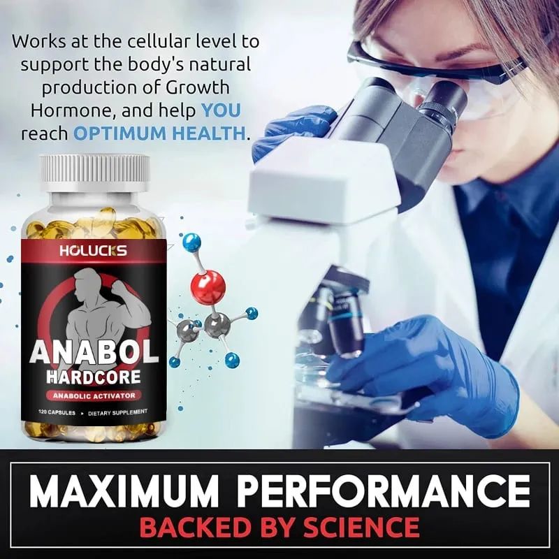 Anabol Hardcore Anabolic Activator Capsules Support Muscle Building Strength Gains & Fat Shredding for Athletes