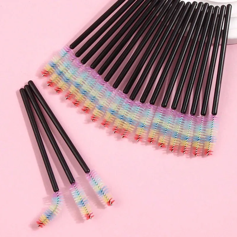 50/100/150 Stuks Wimper Borstels Concealer Lash Brush Spoolies Mascara Wands Applicator Voor Wimperverlenging Make-Up Set laukiss