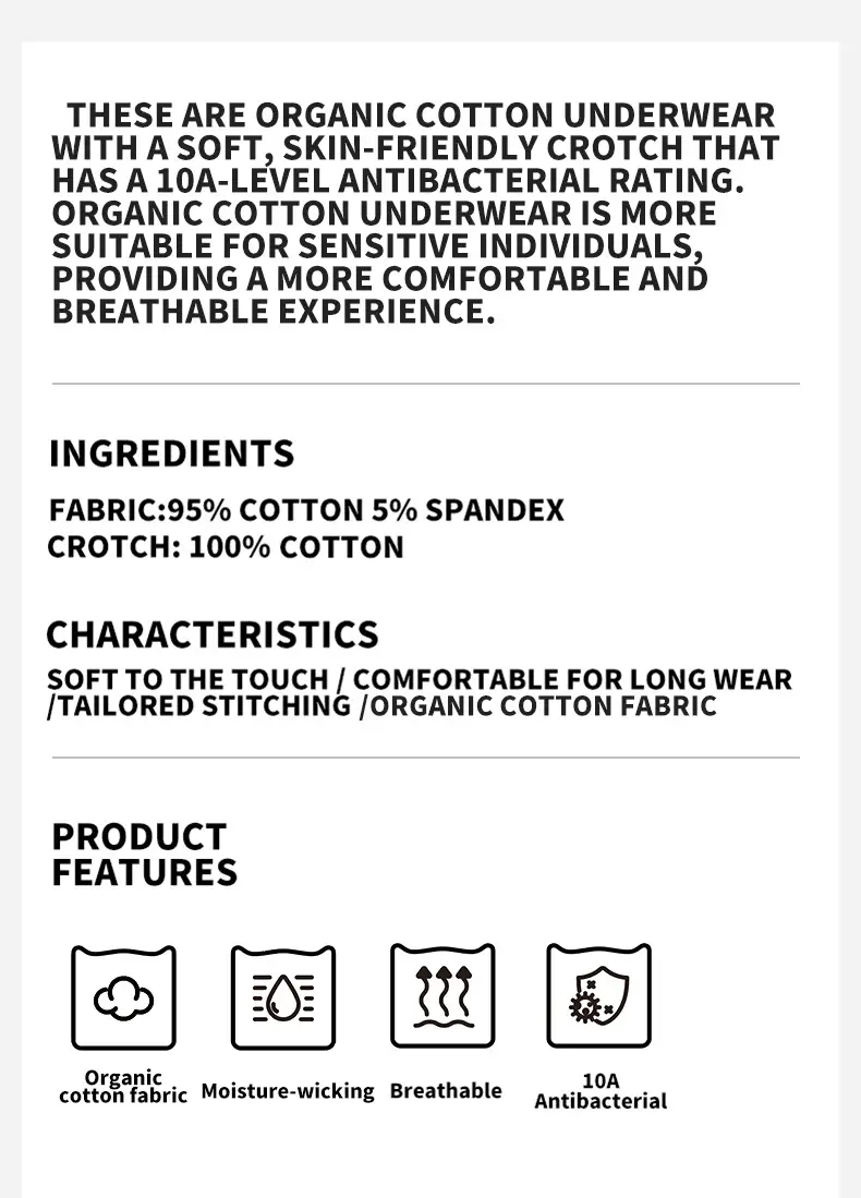 MiiOW 3Pcs Cotton Men Underwear 10A Antibacterial Crotch Men's Panties Breathable Mesh Man Underpants Softness Mens Boxer Briefs