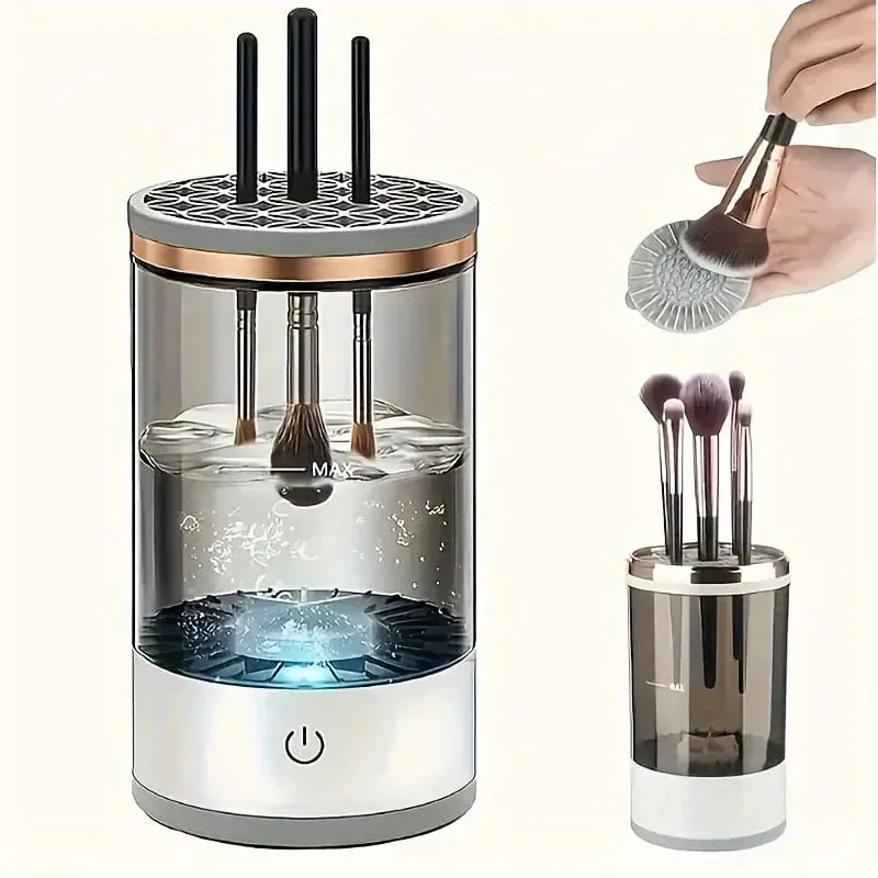 USB Powered Makeup Brush Cleaner At Dryer Walang Amoy na Libreng Plug And Play na Mahalagang Beauty Tool Para sa Mga Cosmetic Brushes