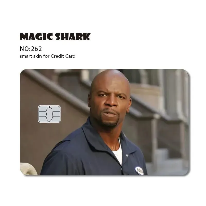 Magic Shark Dog Meme Hunter Stanks 3M מט PVC קדמי מדבקה כיסוי עור לכרטיס אשראי בנקאי