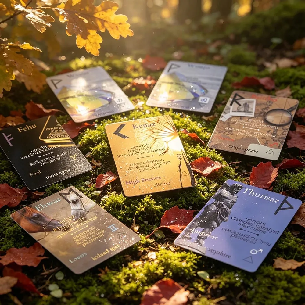 Ancient Wisdom Runes Deck A 25 Runes Oracle Cards Μαντικές κάρτες Fortune Telling For Inspire Your Life and Destiny Cards Game