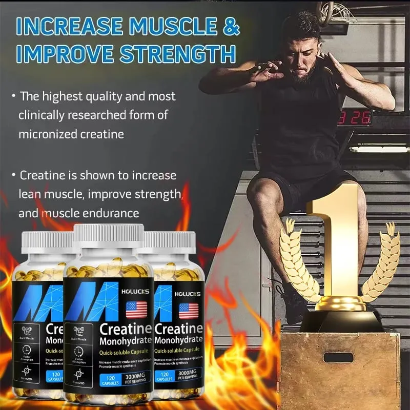 Αγοράστε 2 Πάρτε 2 Δωρεάν! Οι κάψουλες Pure Creatine Monohydrate υποστηρίζουν τη μυϊκή ανάπτυξη δύναμη και απόδοση ενισχύουν τη γνωστική λειτουργία