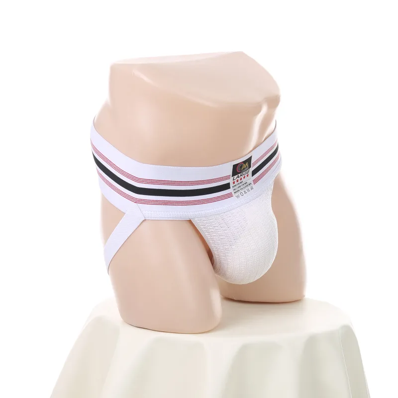 Men Underwear Athletic Jock Strap Supporter Classic Thong Elastic Wide Waistband Underpants Breathable Jockstrap Sexy Lingerie
