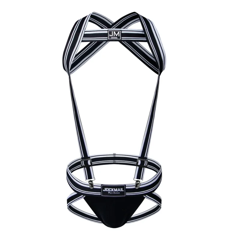 Body Harness Adjustable Elastic Band Detachable Split-type Cotton Men's Sexy Jockstrap Underwear Bodysuit Suspender Jumpsuits