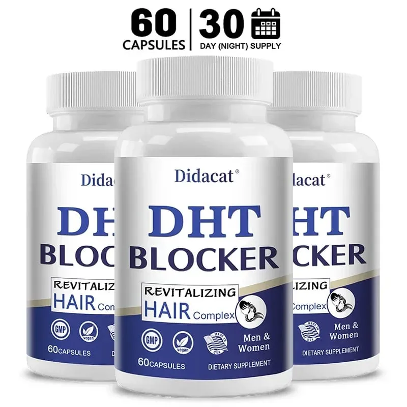 Didacat Advanced DHT Blocker Hair Growth Supplement for Heritary Thinning Hair - για άνδρες και γυναίκες τριχόπτωση