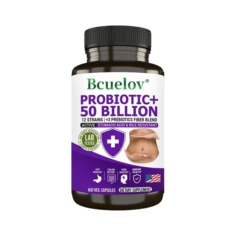 Probiotics + Prebiotics - Improve Digestion & Immunity Relieves Constipation Colon Detox Support Intestinal Health Supplement
