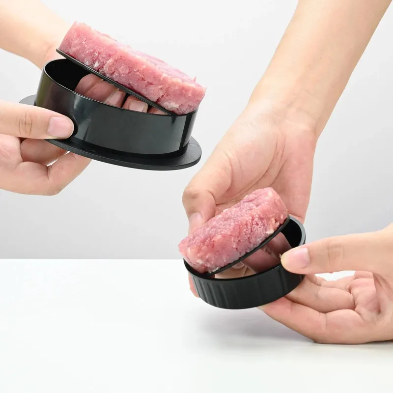 Kézi hamburger húspréskészítő rizsgolyós forma kerek marhahús grill Burger prés pogácsa húsgombóc készítő eszköz Konyhai kiegészítők