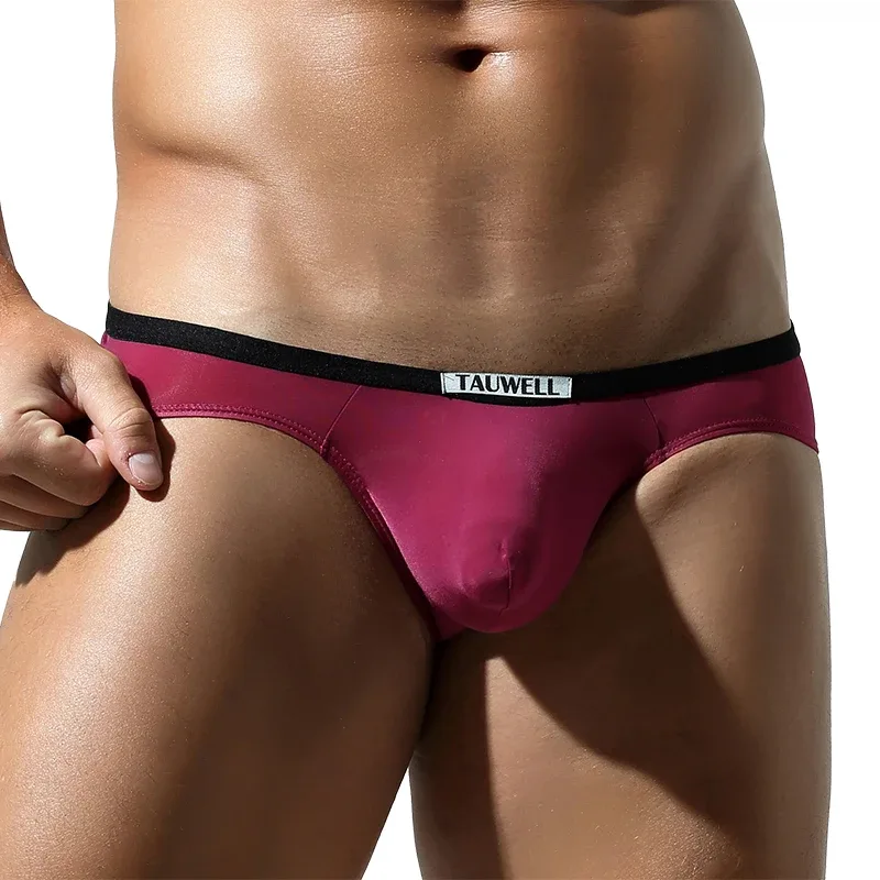 Men's Low-Rise U-Pouch Ice Silk Thin Breathable Transparent Men's Briefs