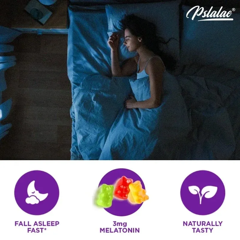 Melatonin Gummies Ανακούφιση από το άγχος Βοήθεια ύπνου Εξοικονόμηση αϋπνίας Ρύθμιση ρολογιού σώματος για ενήλικες