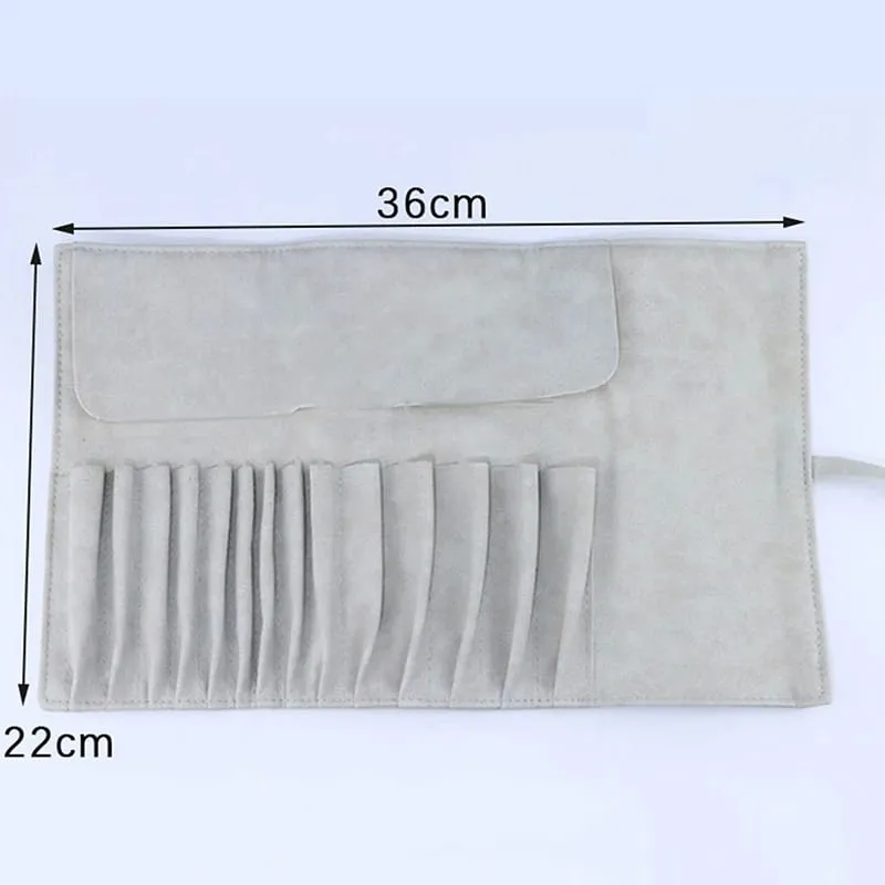 12/14/18 Hole Makeup Brush Bag Functional Travel Cosmetics Case Make Up Brushes Protektor Rolling Pouch Tool